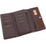 Просторный кошелек коричневого цвета из натуральной кожи Tony Bellucci (12440) - 7