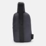 Текстильная мужская сумка-слинг серого цвета с принтом Monsen 71529 - 3