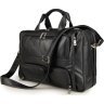 Функциональная мужская сумка на три отделения с карманами VINTAGE STYLE (14379) - 1