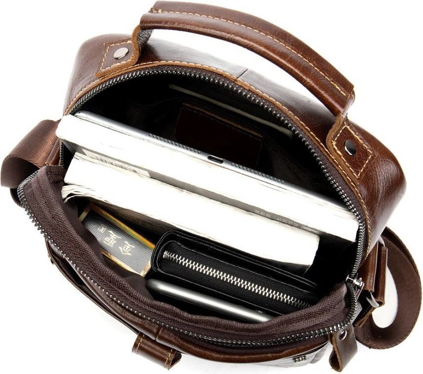 Повседневная мужская сумка с ручкой и ремнем на плечо VINTAGE STYLE (14700)