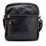 Черная мужская сумка-планшет на плечо из кожи флотар TARWA (19681) - 3