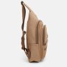 Коричневая мужская тактическая сумка-слинг из текстиля Monsen (22161) - 4
