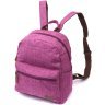 Женский текстильный рюкзак фиолетового цвета для города Vintage 2422243 - 1