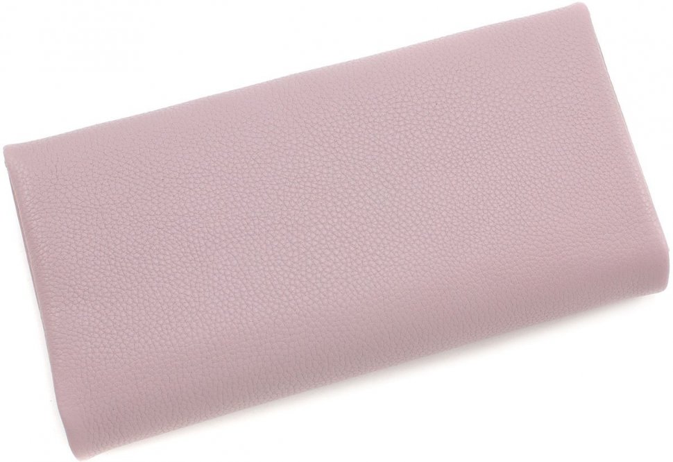 Женский горизонтальный кошелек темно-розового цвета из натуральной кожи ST Leather (15349)