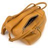 Женский городской рюкзак из натуральной кожи оранжевого цвета KARYA 69729 - 5