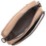 Бежевая женская сумка-кроссбоди из натуральной кожи с ремешком на плечо Vintage 2422293 - 4