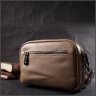 Бежевая женская сумка-кроссбоди из натуральной кожи с ремешком на плечо Vintage 2422293 - 8