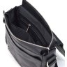 Мужская матовая кожаная сумка-мессенджер черного цвета через плечо TARWA (21716) - 2