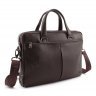 Деловая кожаная сумка коричневого цвета для документов H.T Leather Premium Collection (10233) - 1