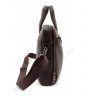 Деловая кожаная сумка коричневого цвета для документов H.T Leather Premium Collection (10233) - 3
