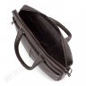 Деловая кожаная сумка коричневого цвета для документов H.T Leather Premium Collection (10233) - 9