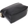 Небольшая женская сумка из натуральной кожи черного цвета с ремешком на плечо Vintage (2422080) - 3