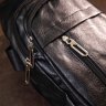 Черная мужская сумка-рюкзак через плечо из кожзаменителя Vintage (20513) - 7