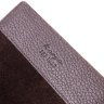 Классическая обложка на паспорт из фактурной кожи коричневого цвета KARYA (2420916) - 4