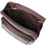 Коричневая мужская сумка-барсетка вертикального формата из натуральной кожи флотар Vintage 2421952 - 4