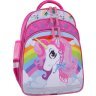 Школьный рюкзак для девочек малинового цвета с единорогом Bagland (55330) - 2