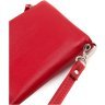 Кожаный женский кошелек-клатч красного цвета на две молнии ST Leather 1767430 - 5