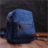Синий текстильный рюкзак для города среднего размера Vintage 2422244 - 7