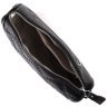 Черная женская стеганая сумка из натуральной кожи на плечо Vintage 2422394 - 4