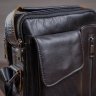 Кожаная мужская сумка планшет черного цвета VINTAGE STYLE (14708) - 5