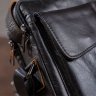 Кожаная мужская сумка планшет черного цвета VINTAGE STYLE (14708) - 7
