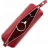 Стильная ключница красного цвета из гладкой кожи Grande Pelle (13277) - 2