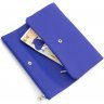 Синий женский кошелек из мягкой кожи на кнопке ST Leather (15397) - 6