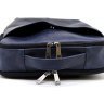 Кожаный городской рюкзак синего цвета из натуральной кожи с отделением под ноутбук TARWA (19860) - 8
