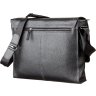 Мужская черная сумка-мессенджер в деловом стиле из натуральной кожи SHVIGEL (11106) - 2