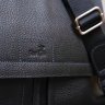 Мужская черная сумка-мессенджер в деловом стиле из натуральной кожи SHVIGEL (11106) - 9