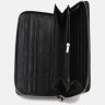 Мужской кожаный клатч черного цвета с кистевым ремешком Ricco Grande (56932) - 6