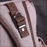 Серая мужская сумка-слинг крупного размера из плотного текстиля Vintage 2422442 - 9
