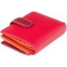 Маленький женский кошелек из натуральной кожи красно-бордового цвета с RFID - Visconti Bali 68832 - 10