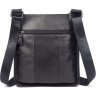 Компактная мужская сумка на плечо черного цвета VINTAGE STYLE (14732) - 2