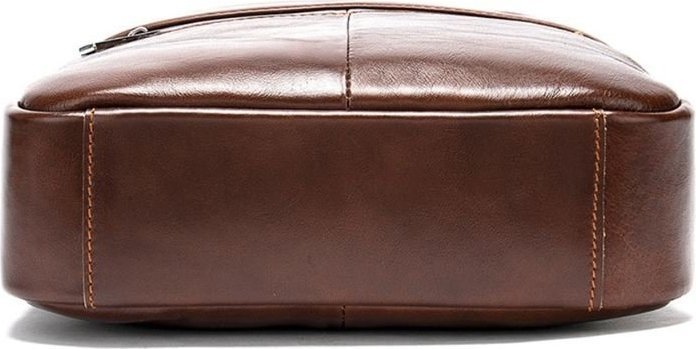 Удобная кожаная сумка - планшет среднего размера VINTAGE STYLE (14830)