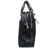 Черная мужская сумка-портфель формата А4 из натуральной кожи DESISAN (19104) - 2