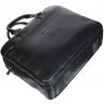 Черная мужская сумка-портфель формата А4 из натуральной кожи DESISAN (19104) - 4