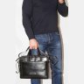 Классическая мужская деловая сумка черного цвета VATTO (11675) - 2
