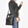 Классическая мужская деловая сумка черного цвета VATTO (11675) - 3