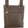 Кожаная наплечная сумка коричневого цвета VATTO (11775) - 5