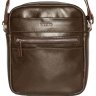 Компактная мужская сумка коричневого цвета с плечевым ремнем VATTO (12074) - 1
