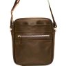 Компактная мужская сумка коричневого цвета с плечевым ремнем VATTO (12074) - 5