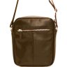 Компактная мужская сумка коричневого цвета с плечевым ремнем VATTO (12074) - 6