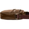 Компактная мужская сумка коричневого цвета с плечевым ремнем VATTO (12074) - 8
