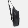 Недорогая черная сумка-слинг через плечо из кожзама Monsen (22106) - 4