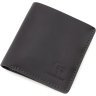 Черное мужское портмоне из винтажной кожи на магните Grande Pelle 67833 - 1