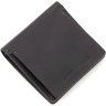 Черное мужское портмоне из винтажной кожи на магните Grande Pelle 67833 - 3