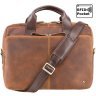 Светло-коричневая мужская сумка для ноутбука из винтажной кожи Visconti Hugo 69033 - 1