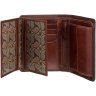 Коричневое мужское портмоне из натуральной кожи с блоком для карт и документов Visconti Hector 69133 - 5