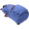 Мужская сумка через плечо из синего текстиля с USB кабелем - Vintage (2421224) - 3